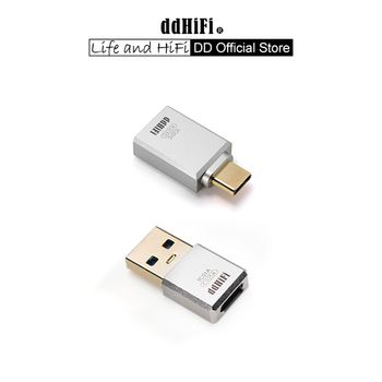 DD ddHiFi TC01A y TC01C Convertidor adaptador USB-A a USB-C de alta calidad, compatible con teléfono, computadora, PC, tableta y más