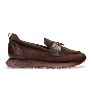 Hispanitas para mujer. HI265166 Zapatillas de Piel Oregon marrón (40), Plano, Ninguno, Casual