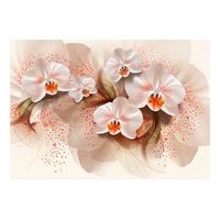 papel pintado 3d - orquideas te 350x245 cm