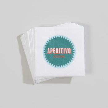 Set de 20 servilletas de cóctel de papel