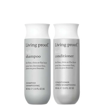 Living Proof Full Shampoo and Conditioner Travel Size Bundle for Volume, Bounce and Shine