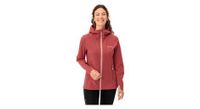 chaqueta cortaviento vaude neyland para mujer rojo
