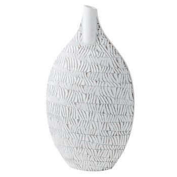 Jarron Resina 32x13x57 Blanco