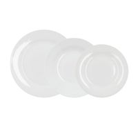 vajilla porcelana blanca 18 piezas