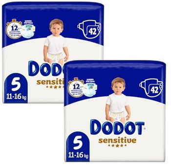 Dodot Pañales Sensitive T5 (11-16 Kg) 2x42 uds