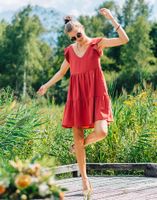 celeste vestido dahlia para mujer