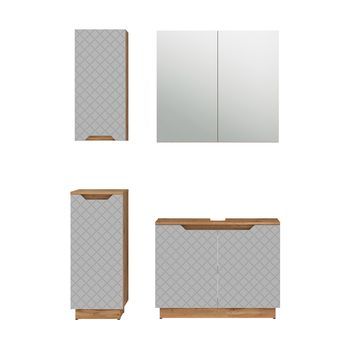 Conjunto De Muebles De Baño Lotta 4 Partes Vicco
