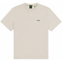 boss camiseta crew neck tee t-shirt beige para hombre