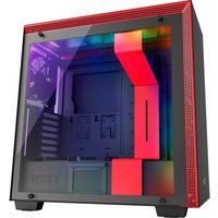 h700i ca-h700w-br e-atx mid-tower pc case - red red