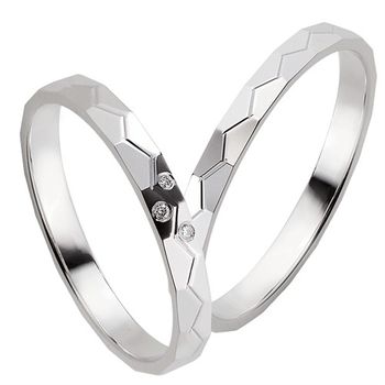 Alianzas oro blanco 2,5mm