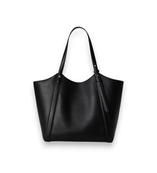 Lauren Ralph Lauren para mujer. 431P18709003 Bolso tote Tasha grande de piel de napa
negro (OSFA), Casual