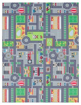 Alfombra infantil Bini gris  100x200 cm