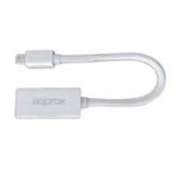 approx appc12v2 adaptador mini displayport a hdmi blanco