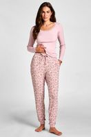 hunkemoller pantalon de pijama jersey rosa
