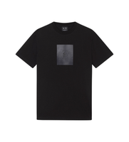 ax armani exchange para hombre xm002213af10356uc001 camiseta estampado negro s casual algodon manga corta