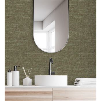 Papel Pintado Vinílico Imitando Al Lino Jaspeado Con Textura En Relieve - Liverpool 681034 De Gaulan - Rollo De 10 M X 1,06 M