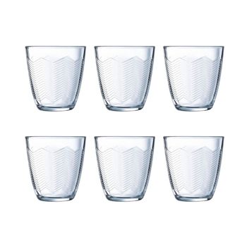 Juego de 6 vasos altos vidrio 31 cl