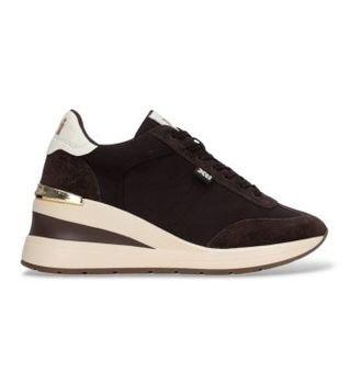 Xti para mujer. 14636501-MARRON Zapatillas 146365 marrón (41), Tela, 5 a 8cm, Cordones, Casual