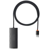 hub baseus 4 puertos usb 32 gen 1 5000 mbits modelo wkqx030101 led negro