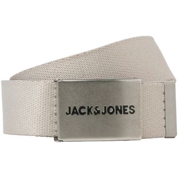 Jack & Jones Cinturón 12270643 JACSIMON BELT LN STYD MOONBEAM para hombre