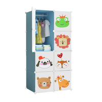 armario modular infantil estanteria de 8 modulos ropero