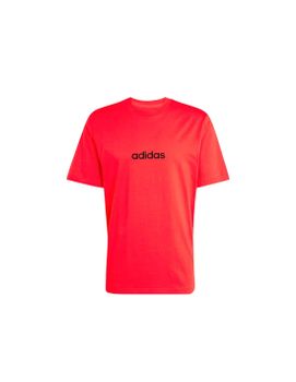 Camiseta adidas Linear Hombre Rojo/Negro