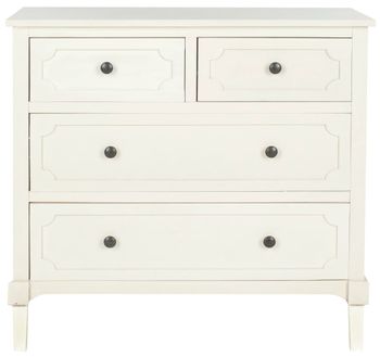 Cómodas en madera maciza/mdf, blanco