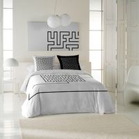 icehome - funda nordica estampada cama 180 - algodon extrasuave - incluye 1 o 2 fundas de almohada - laberinth
