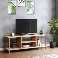 mueble tv aroskobing aglomerado 43 x 120 x 29 cm efecto madera encasa