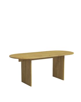 Mesa de comedor de madera de abeto en color natural 160 cm
