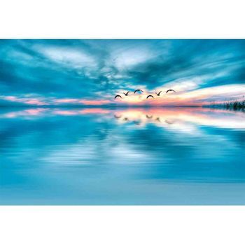 Fotomural Vinilo Paisaje Atardecer 350 X 250 Cm