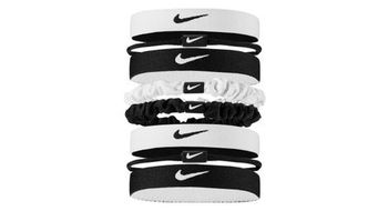 Elasticos para el pelo  x8  nike flex classic mixto negro blanco