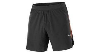 Pantalones cortos salomon s lab speed 7in negro rojo hombre