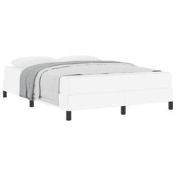 Cama Matrimonial | Cama Para Adulto | Estructura De Cama Con Colchón Puro 140 X 200 Cm Tela