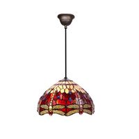 colgante con cable tiffany serie belle rouge d-30cm