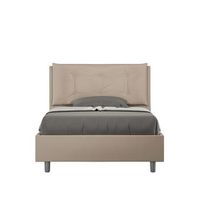 cama con almacenaje acolchada 120x200 cuero sintetico gris paloma annalisa large