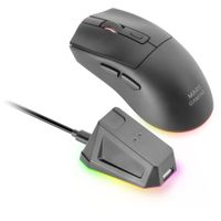 mars gaming mm-t3 raton inalambrico ultraligero bluetooth 50  24ghz  cable sensor optico pixart paw3104pro 14400 dpi base de carga magnetica rgb switches huano software de control raton