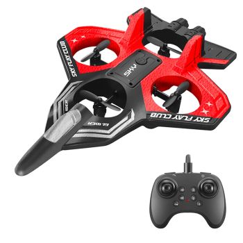 YLR/C S83 2.4G EPP planeador modo de retención de altitud 360° rollo 4 motores 4CH LED dron avión cuadricóptero acrobaci