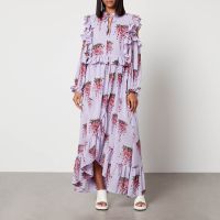 stella nova morgan chiffon maxi dress - dk 34uk 8