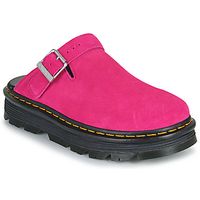 dr martens sandalias zebzag mule mule fuchsia pink eh suede para mujer