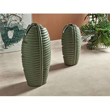 Vasija Azibo Verde 70 Cms. S/2 35x24x70 Cms