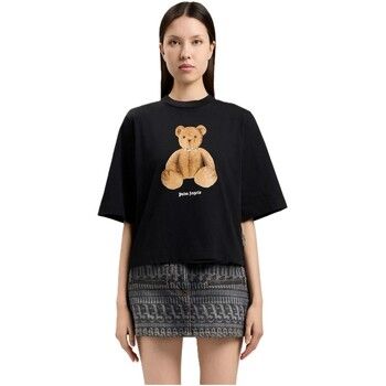 Palm Angels Camiseta pwaa079s26jer006-black para mujer