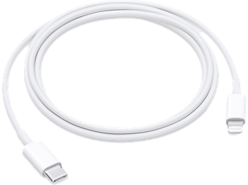 Apple Cable de USB-C a Lightning, iPhone, iPad o iPod, Thunderbolt 3 (USB-C), 1 metro, Blanco
