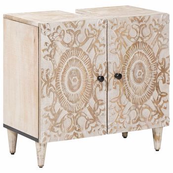 Mueble De Lavabo Para Baño Con Almacenamiento 62 X 33 X 58 Cm Vidaxl