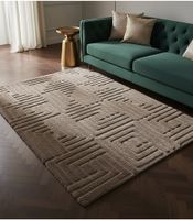 limba 13005 - alfombra pelo suave - efecto 3d - marron