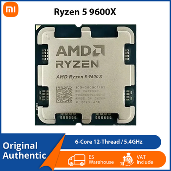 Procesador para juegos AMD Ryzen 5 9600X de 6 núcleos y 12 hilos R5 9600X hasta 5.4 GHz 65W 4NM DDR5 Socket AM5
