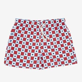 Gassa D'amante Bañador SCIACCA 100100112-ROSSO/AZZURRO/BLU para hombre