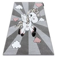 alfombra petit unicorn unicornio gris 200x290 cm