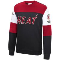 sudadera miami heat perfect season crew mitchell and ness