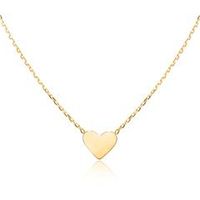 cadena corazon para mujer en oro de 9 quilates grabable